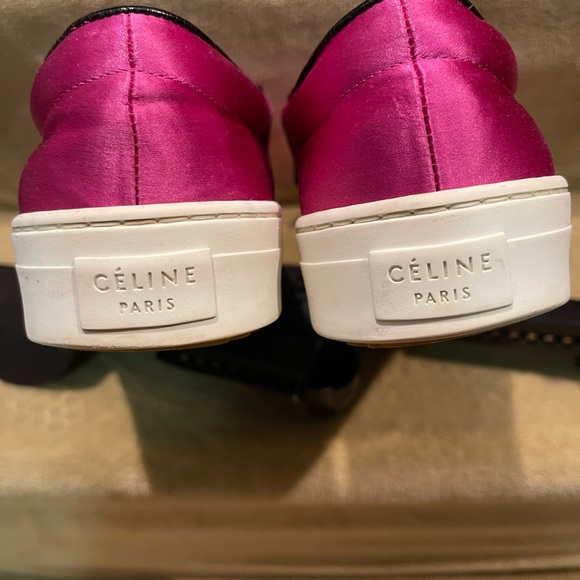 Authentic Celine slip-On Sneakers, round toes, left shoe has scuff seen on photo - Picture 8 of 16
